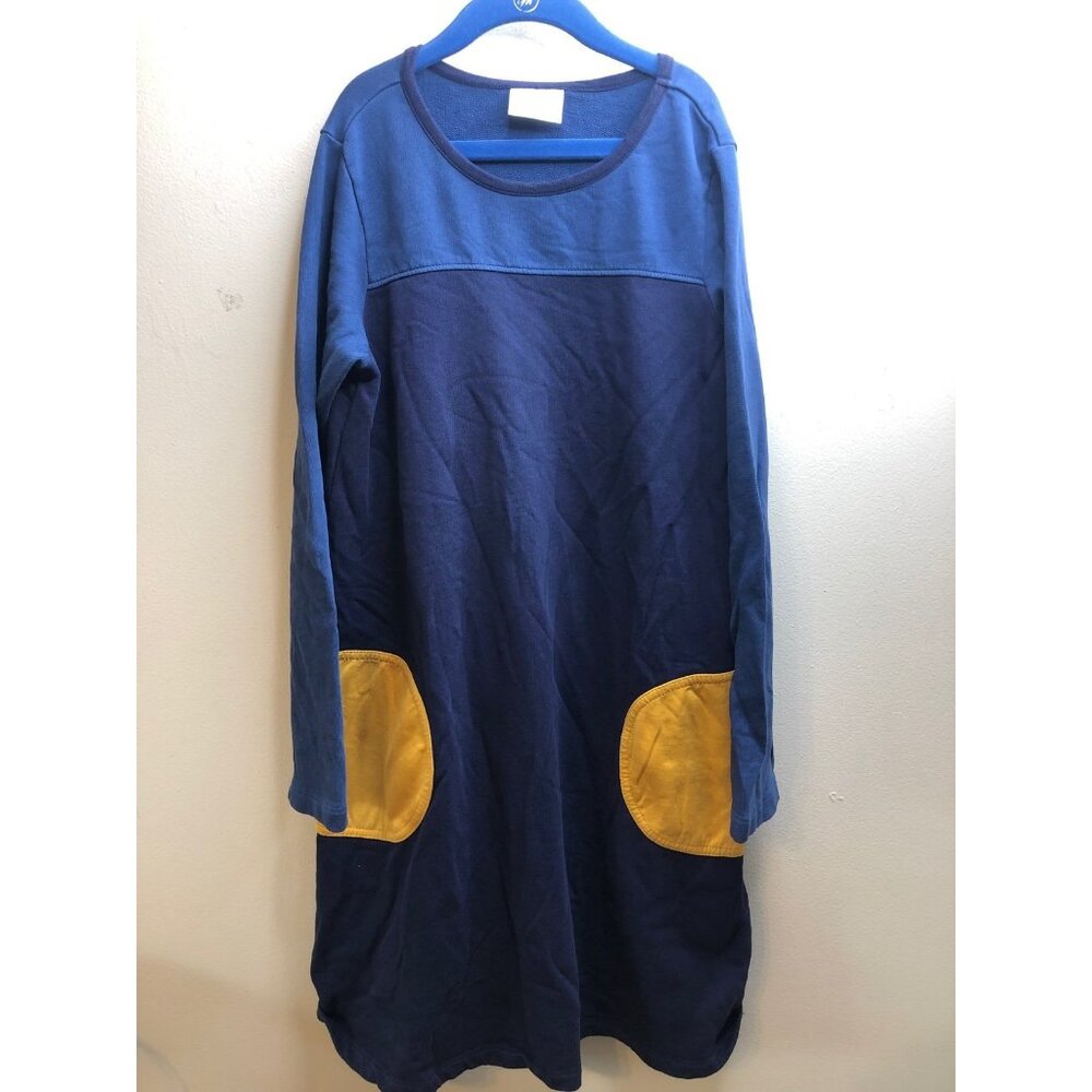 Girls Blue Long Sleeve Hanna Andersson Dress - Size 160 (14/16)